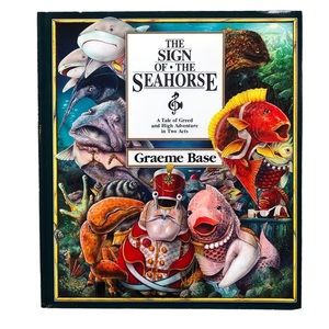 Sign of the Seahorse, Graeme Base, 1992, Hardcover First Edition in Dust Jacket